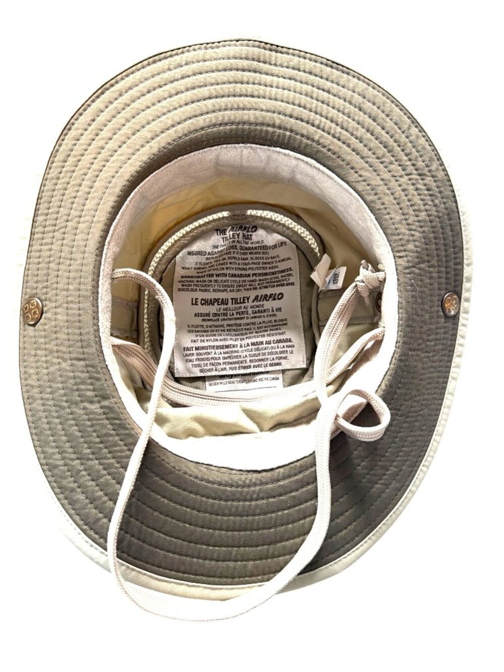 Tilley LTM3 AIRFLO Sun Hat 6 7/8 55cm Small Light Stone MSRP$99 - Picture 12 of 17